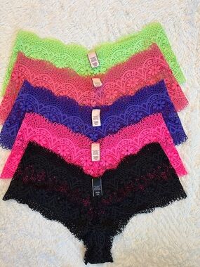 Victorias Secret | All over lace boyshort panty bundle